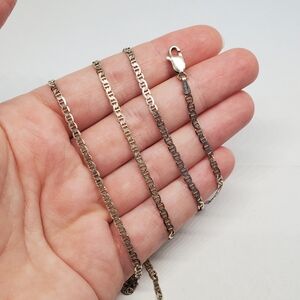 Danecraft Sterling Silver 3mm Mariner Chain Necklace